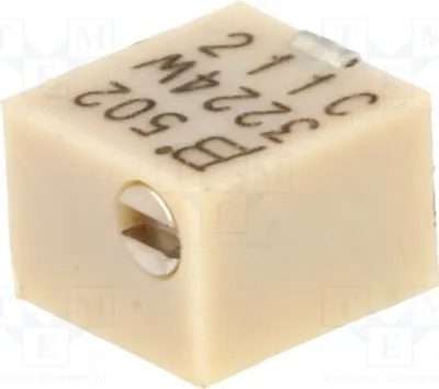 Produktbild von 1x Potentiometer: für den Einbau 5kΩ SMD 250mW 10% 3224W-1-502E SMD Potentiomet