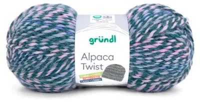 Produktbild von Gründl Wolle Alpaca Twist 100 g blau-rosa-aqua