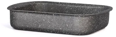 Produktbild von H&H Stone Grey Bratpfanne aus Aluminium mit Antihaftbeschichtung, 22 x 30 cm