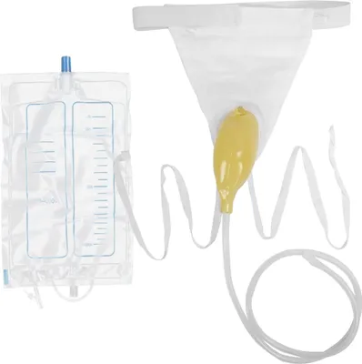 Produktbild von Männer-Urinal, männliches Uriniergerät, Trichter-Urinbeutel für ältere bettlägerige Patienten, 1000 ml