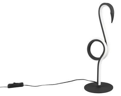 Immagine prodotto di Lampada da tavolo a LED, nera, design a fenicottero, H 35 cm