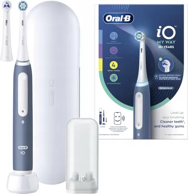 Image de Oral-B | Brosse à dents électrique pour adolescents | iO10 My Way | Rechargeable | Pour adultes | Nombre de têtes de brossage incluses 2 | Nombre de modes de brossage 4 | Bleu océan