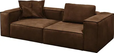 Produktbild von KAWOLA Sofa CARMO 3-Sitzer Leder braun