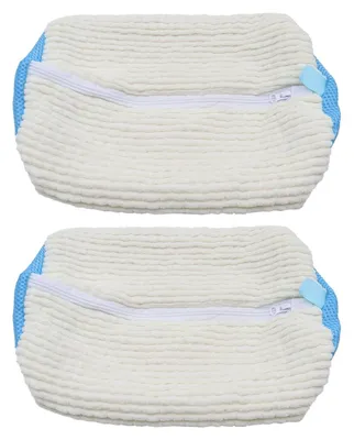 Productafbeelding van 2 Schoenwaszakken met 360° Reinigingsfleece - Bescherming voor de Wasmachine