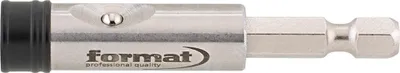 Produktbild von FORMAT Bithalter 1/4' für 1/4' Bits, Magnet + Druckknopf 60mm