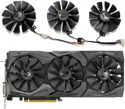 Produktbild von Für Asus Grafikkarten Lüfter GTX1060 1070 PLD09210S12HH RX480 P106-100 Cooling Fan Set