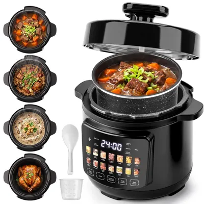 Produktbild von Multikocher Edelstahl, Pressure Cooker, 14-in-1 Reiskocher, Slow Cooker