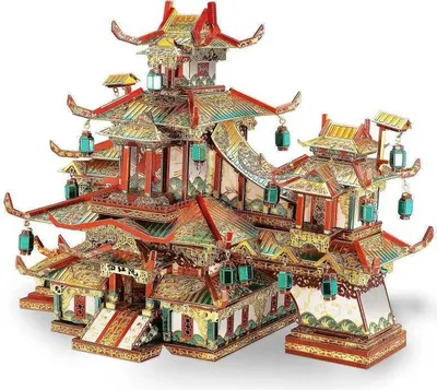 Immagine prodotto di Puzzle 3D Yihong Garden, Piececool, metallo, 293 pezzi