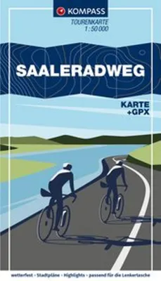 Obrázok produktu pre Cykloturistická mapa KOMPASS Saaleradweg - Z Münchbergu do Schönebecku (Labe) 1:50 000