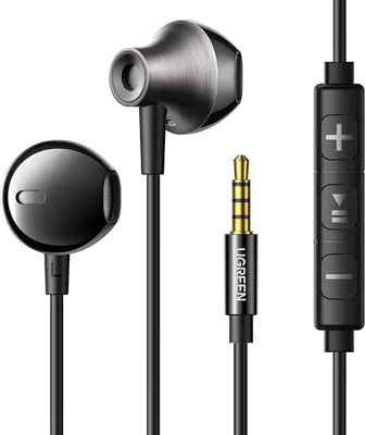 Obrázek produktu pro Kabelové sluchátka Ugreen 3,5 mm Ep106 (černé)
