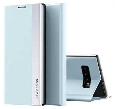 Immagine prodotto di Custodia Galaxy S10, Custodia magnetica in Finto cuoio con funzione stand per Samsung Galaxy S10 blu