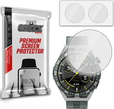 Zdjęcie produktu dla Szkło hybrydowe GrizzGlass dla Huawei Watch GT 3 SE 46 mm