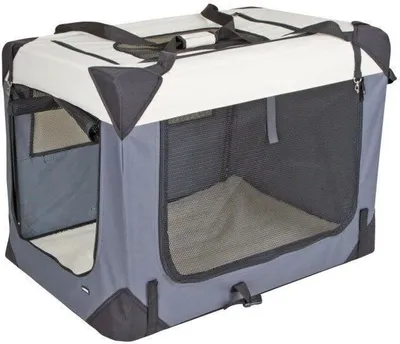 Image de Caisse de transport Journey, 81x58x58cm, gris/beige