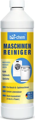 Produktbild von bio-chem Maschinenreiniger 1000 ML für Waschmaschine und Geschirrspüler I Geruchsneutral & schonend I Flüssiger Intensiv-Reiniger für das Innere von Spülmaschinen und Waschmaschinen I  DE