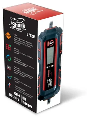 Produktbild von Shark CN-4000 Akkuladegerät 6/12 V, IP54, 4 A DC 344250