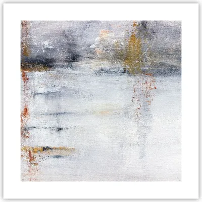 Produktbild von Poster - Poster ohne Rahmen - Abstraktion weiß verschwommen - 40x40 cm - Wand Bild - Wanddeko - Wandbilder - Kunstposter - Wandposter - Bilder - Kunstdruck - Wanddekoration - P2XAC40x40-4535