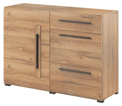 Productafbeelding van Dressoir Toro, commode, 120x39x86 cm, MDF, eikenhoutlook "Grandson", met 1 deur