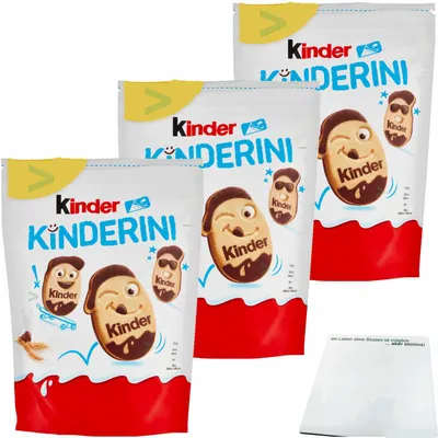 Produktbild von kinder kinderini 3er Pack (3x250g Beutel) + usy Block