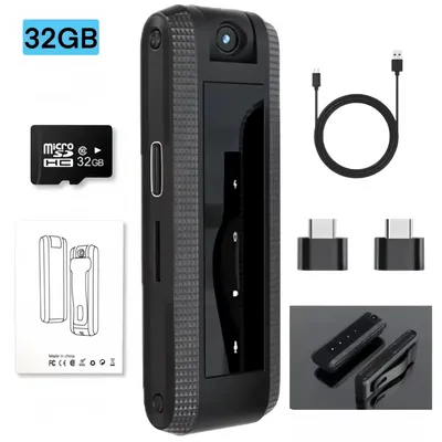 Produktbild von Diktiergeräte, 600-mAh-Akku Audio- und Videorecorder, Audiorecorder mit Kamera, Mini-Aufnahmegerät, Digitales Aufnahmegerät mit Mikrofon