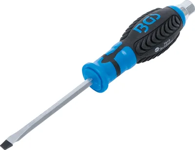 Productafbeelding van BGS 7919 Schroevendraaier, platkop 6x100 mm met zeskantige schacht
