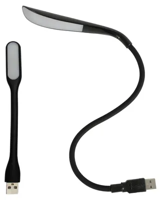 Obrázek produktu pro USB lampa pro počítač, flexibilní LED lampa s třemi úrovněmi stmívání, černá