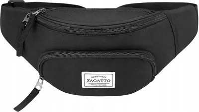 Produktbild von Zagatto West Pack Schwarze Nierentasche ZG62 Hüfttasche GÜRTELTASCHE