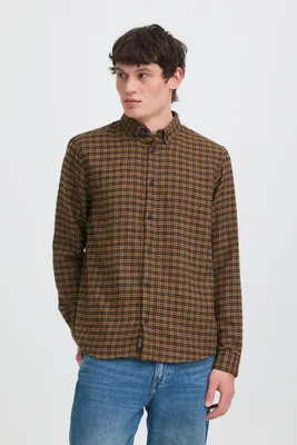 Image de BLEND : Chemise à manches longues classique, col Kent, fermeture à boutons. Taille : XL (43/44)