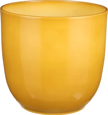 Produktbild von Mica Decorations Tusca Blumentopf - H23 x Ø25 cm - Ockergelb