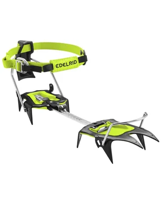 Nemo Auto Steigeisen von Edelrid; aus robustem Material mit gelben und schwarzen Elementen; geeignet für Eis- und Schneebedingungen.