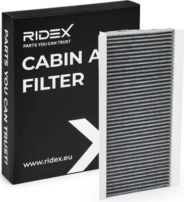 Produktbild von RIDEX 424I0047 Aktivkohle Innenraumfilter Pollenfilter für FORD Focus II Schrägheck (DA, HCP, DP) FOCUS (DAW, DBW) FOCUS Kombi (DNW) TRANSIT CONNECT