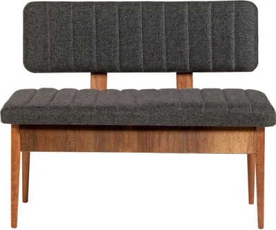 Produktbild von Skye Decor, Vina Bank Anthracite, Walnut, Sitzbänke, Bank, Nussbaum, 110 x 85 x 40 cm