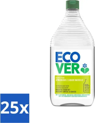 Produktbild von Ecover - Geschirrspülmittel - Zitrone & Aloe Vera - 950 ml - Vorteilspack - 25 Stücke