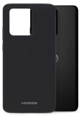 Produktbild von Mobilize Rubber Gelly Handyhülle für Motorola Edge 40 Neo Hülle Flexibles TPU Backcover - Matt Black