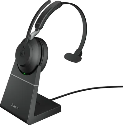 Produktbild von GN Jabra Evolve2 65 MS Mono - Headset - On-Ear - konvertierbar - Bluetooth - kabellos - USB-C - Geräuschisolierung - Schwarz (26599-899-889)