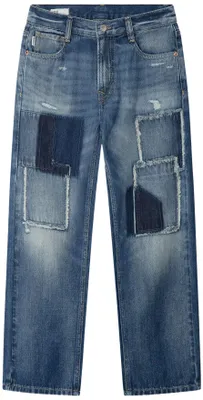Productafbeelding van Pepe Jeans jongensbroek, model Loose Dan Heritage, blauw (denim), maat 16 jaar