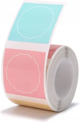 Produktbild von EDIBAZZAR | NIIMBOT Thermoetiketten 34 mm rund selbstklebend 200 Stk