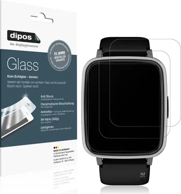 Produktbild von 2x Schutzfolie für Noise ColorFit Pulse 2 matt - Anti-Shock 9H Folie dipos Glass Kunststoffglas