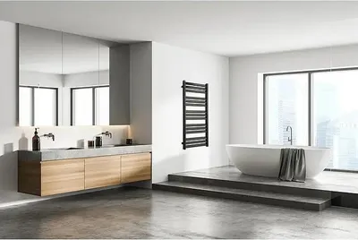 Immagine prodotto di Radiatore da bagno TVS Design Paso 15-500, 50 x 112 cm, 283 W, nero