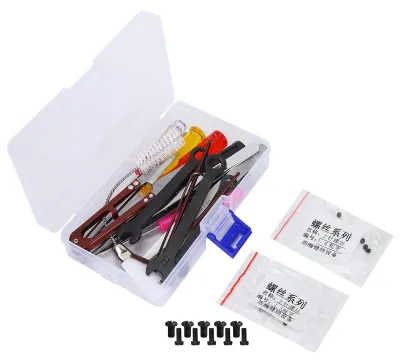 Nähmaschinen-Reparaturset mit Edelstahlwerkzeugen, 19-teilig