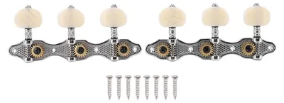 Produktbild von 2 Set Gitarren-Mechaniken, Mechaniken, Stimmschlüssel, Saitenwirbel, 3L3R, klassisches Zubehör