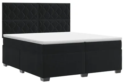 Obrázok produktu pre vidaXL Box spring posteľ s matracom čierna 200 x 200 cm zamat