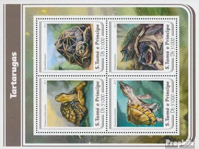 Produktbild von Briefmarken Sao Tome e Principe 2017 Mi 7048-7051 Kleinbogen (kompl. Ausgabe) postfrisch Schildkröten