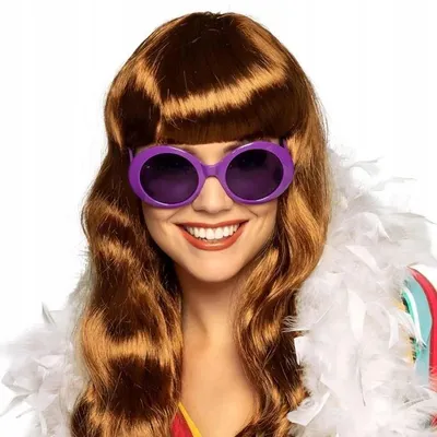 Produktbild von Boland 60er Jahre Hippie Brille Violett Rund
