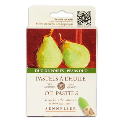 Immagine prodotto di Pastelli a olio Sennelier - Duo de Poires confezione da 6 pastelli a olio - N132519.63