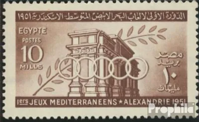 Produktbild von Briefmarken Ägypten 1951 Mi 352 postfrisch Mittelmeerspiele