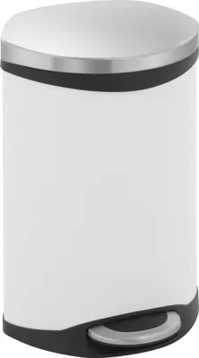 Image de Shell Bin 10 litres, EKO - Blanc, Acier inoxydable mat