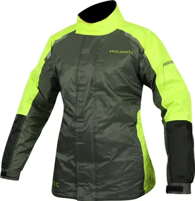 Produktbild von Trilobite Raintec Damen Regenjacke, schwarz/grün, 3XL