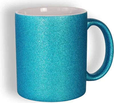 Produktbild von craftcut - Sublimationstasse GLITTER in BLUE - 11 oz/330 ml