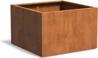Produktbild von Adezz Pflanzgefäß Carrez Standard Quadrat aus Corten-Stahl Pflanzkübel