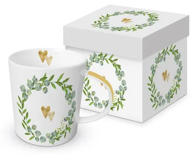 Immagine prodotto di PPD Trend Mug Two Hearts, in Geschenkbox, Tasse, Teetasse, Kaffee Becher, 350 ml, 603930